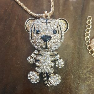 FREE* Tiger rhinestone pendant